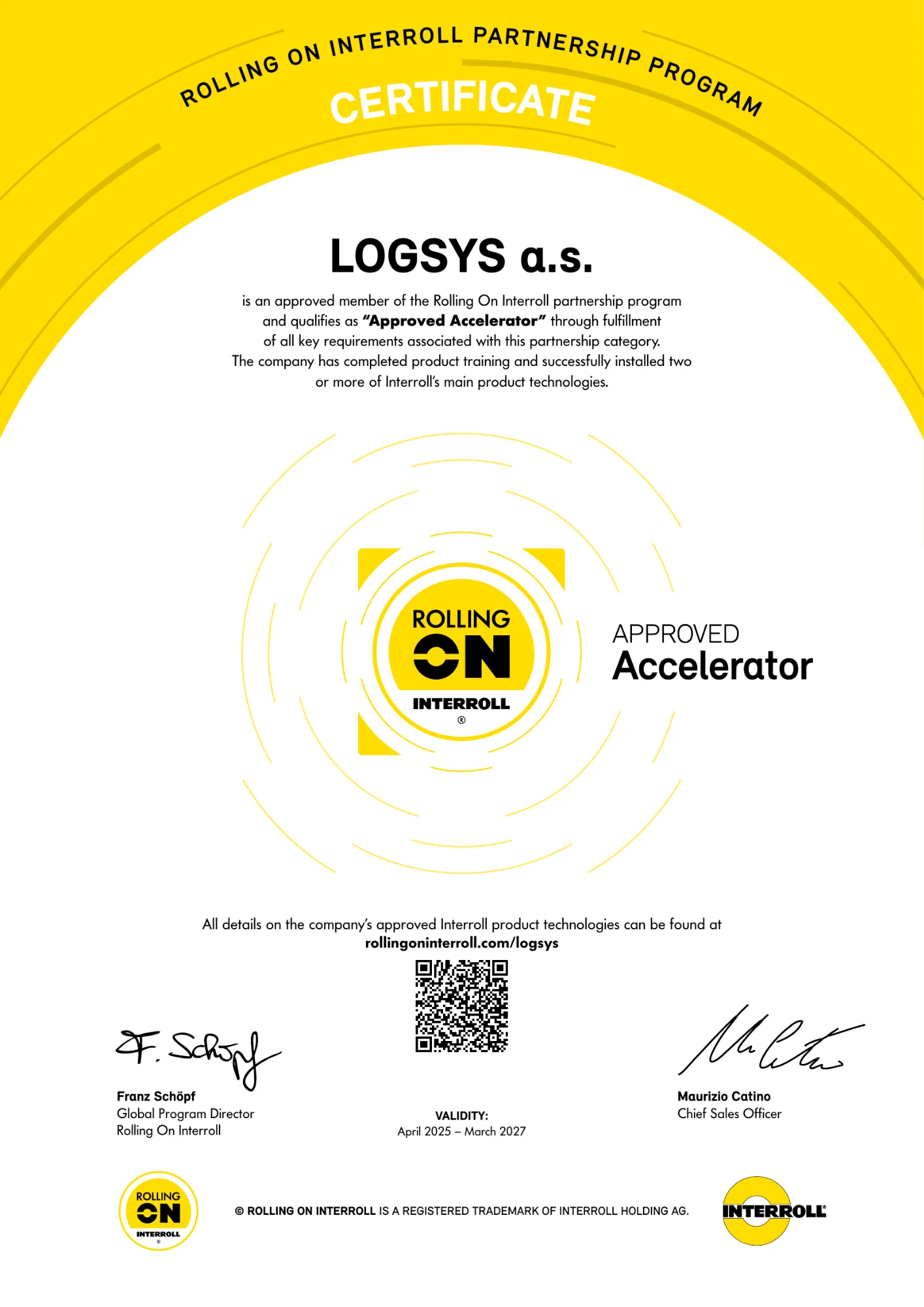 LOGSYS certificate