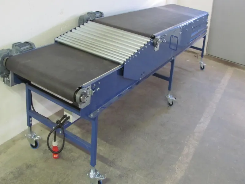 Unloading belt module