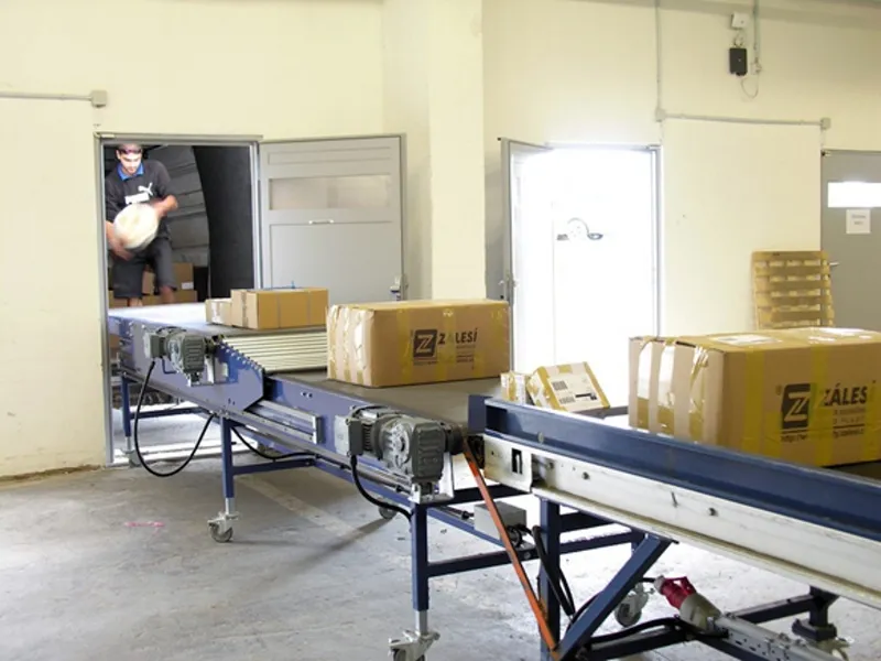 Unloading belt module